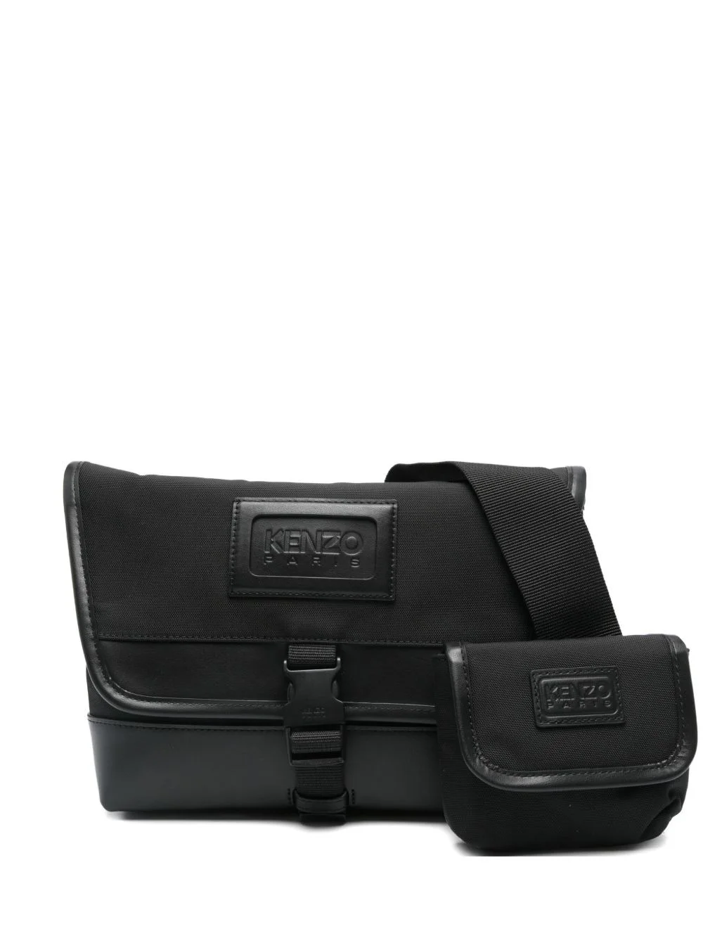 small Kommuter leather-trimmed bag - 1