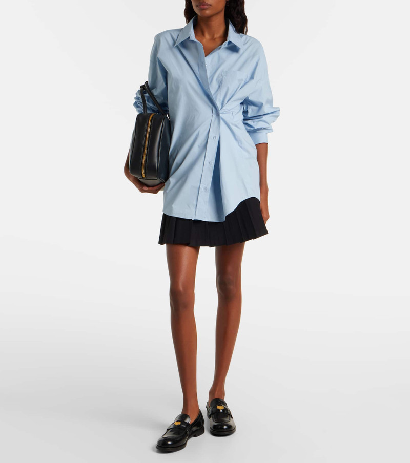 The Frankie Shop Ornella oversized cotton shirt outlook