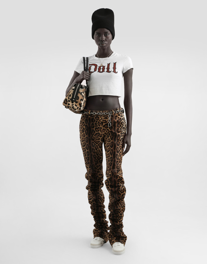 Dolce & Gabbana Leopard-print calf trousers outlook