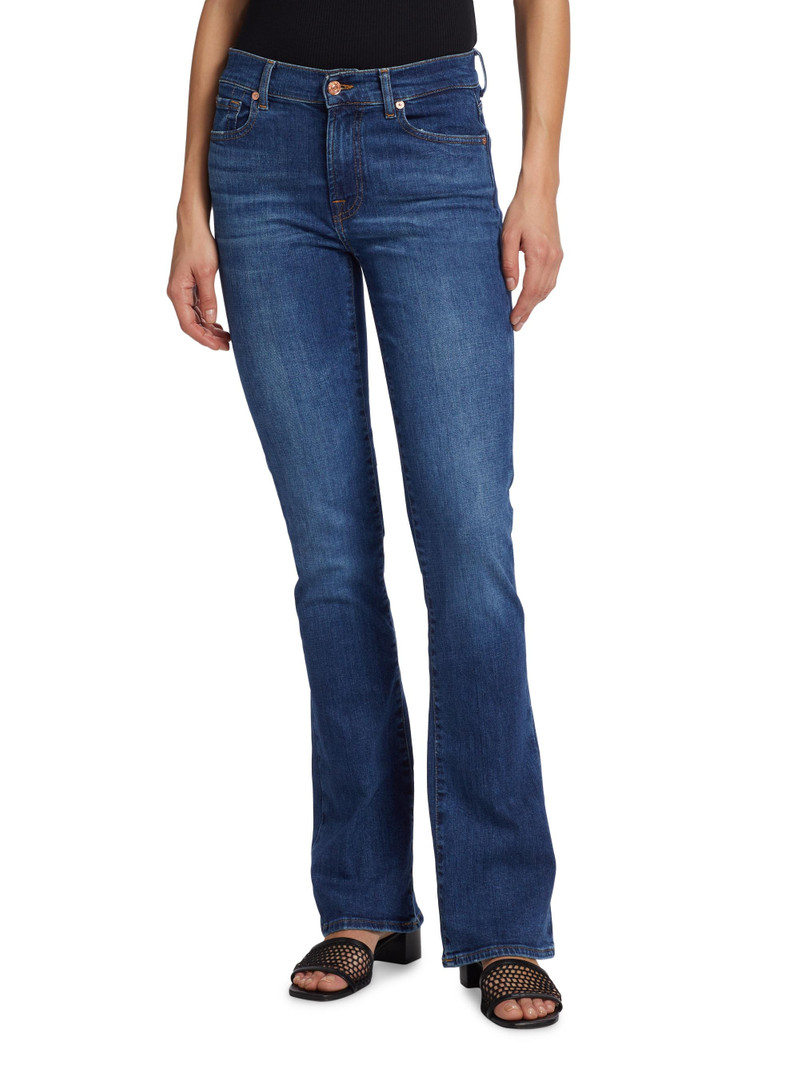 Women's Mid-Rise Stretch Boot-Cut Jeans - Sihighline 3