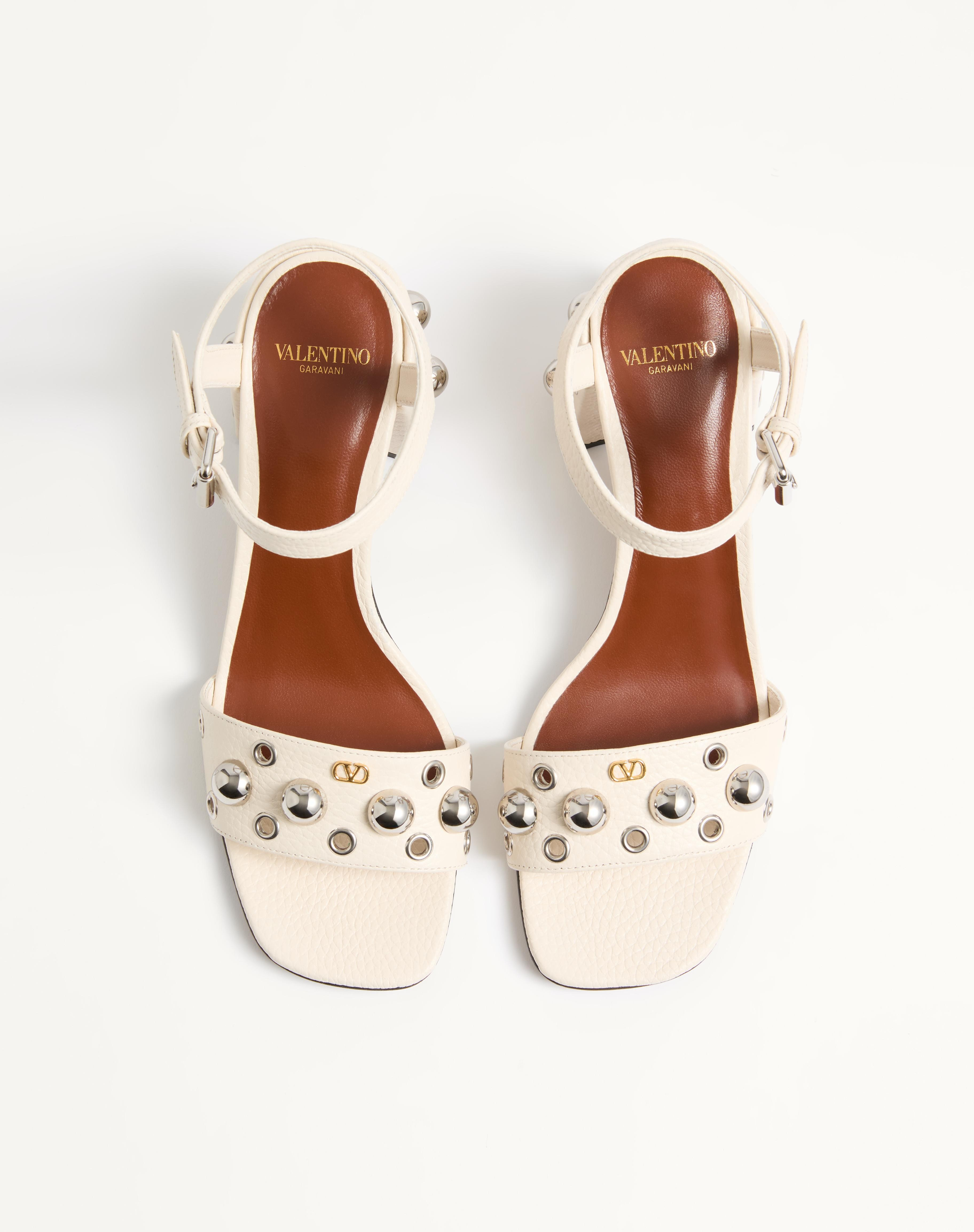 NELLCÔTE SANDAL IN GRAINY CALFSKIN 60MM - 4