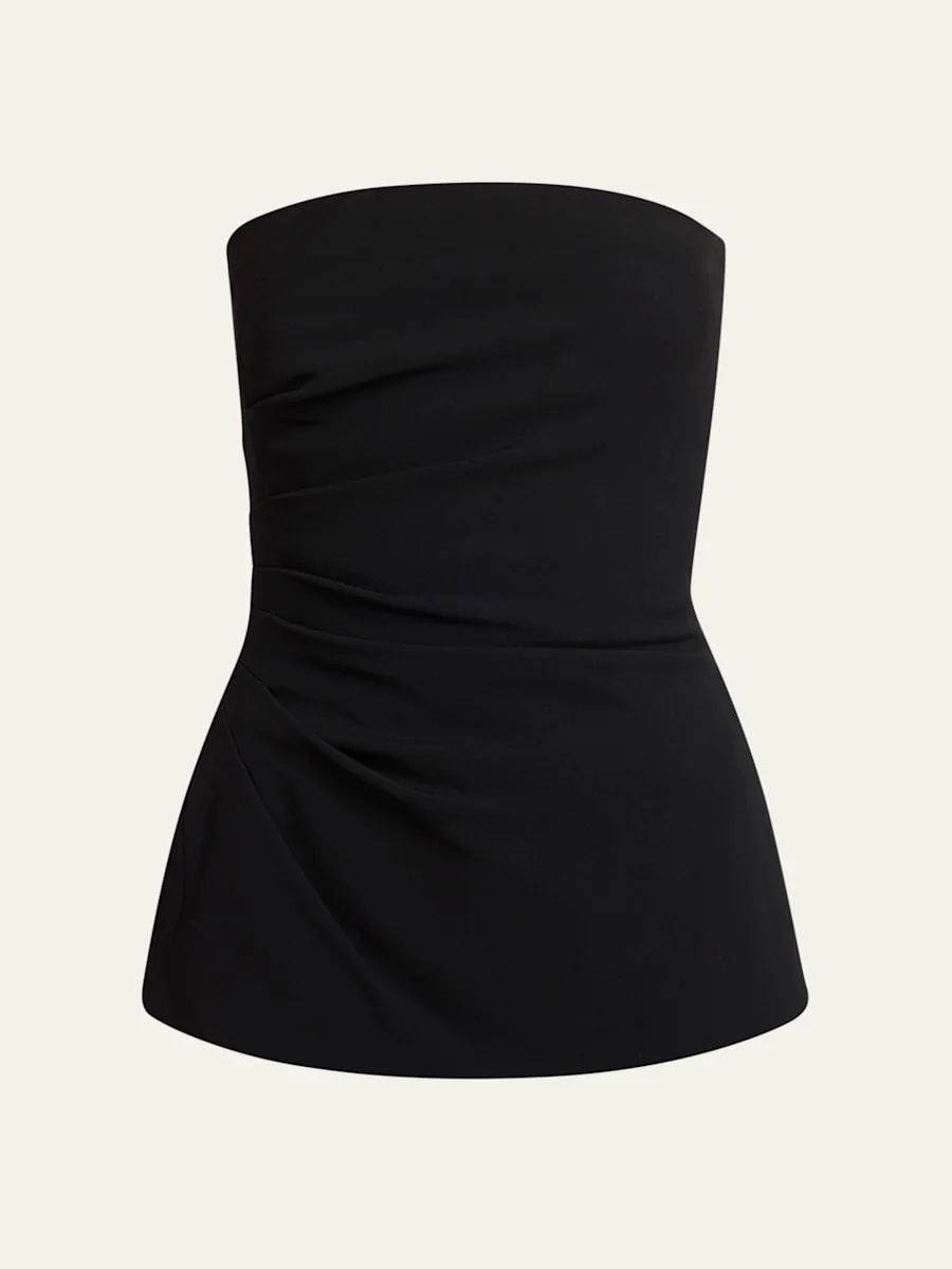 Damea Strapless Double Crepe Top - 1