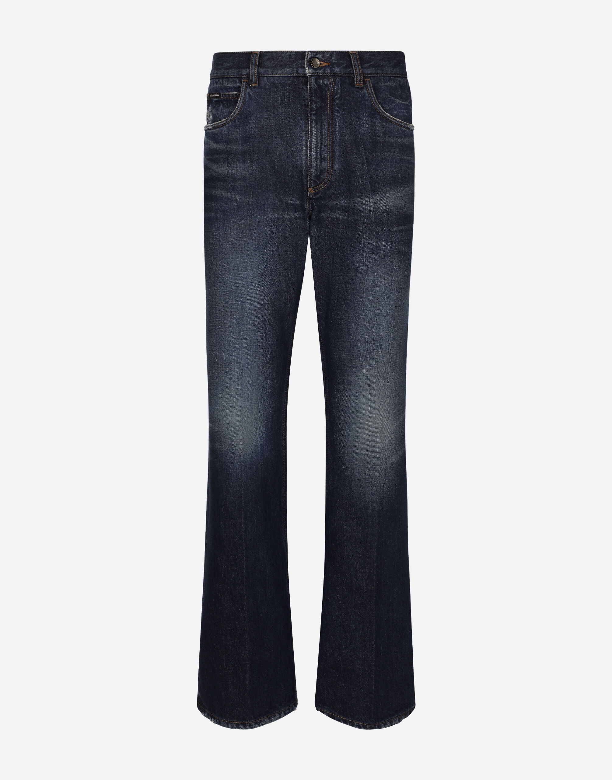 Flared blue denim jeans - 1