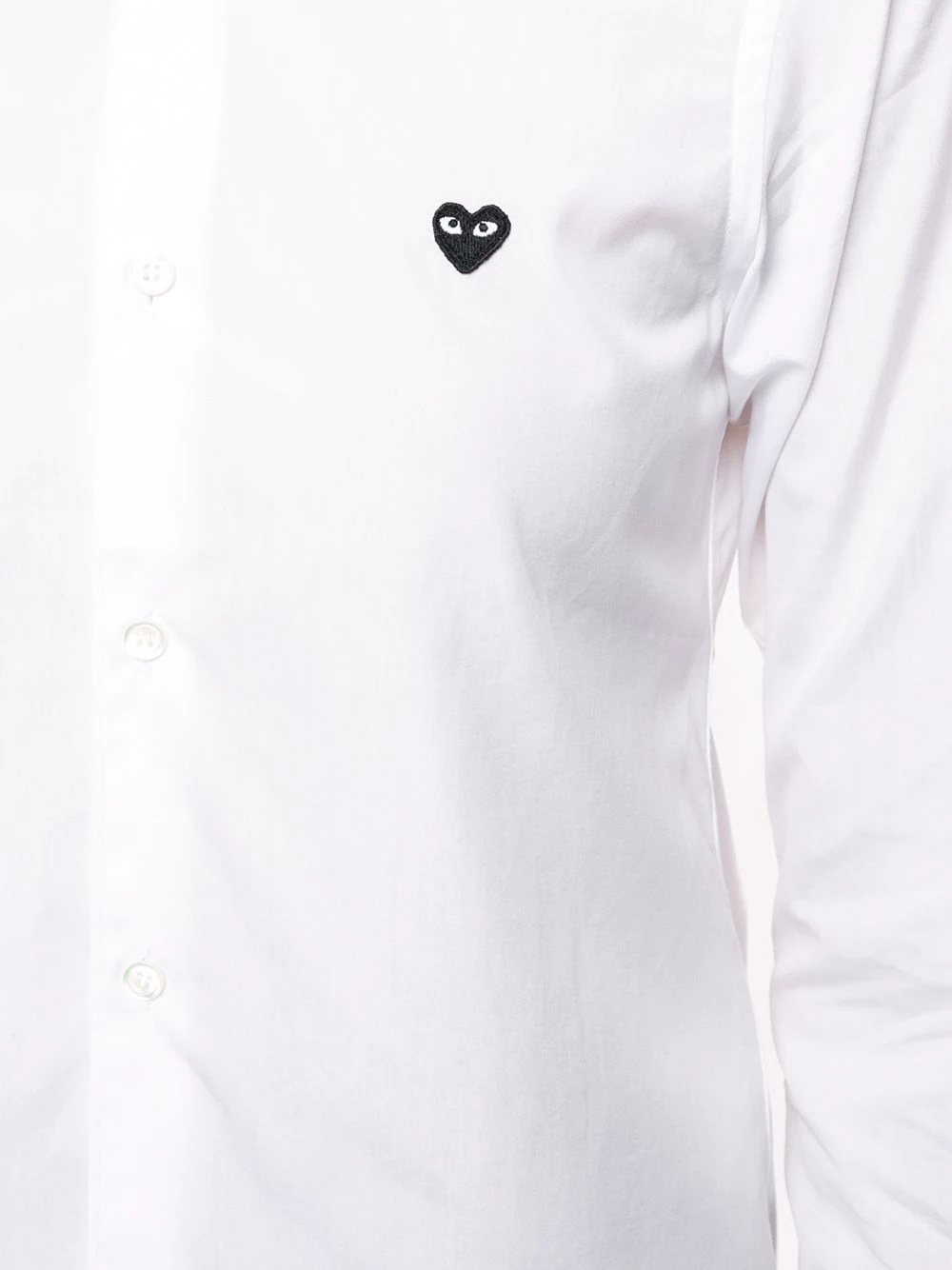 logo embroidered plain shirt - 5