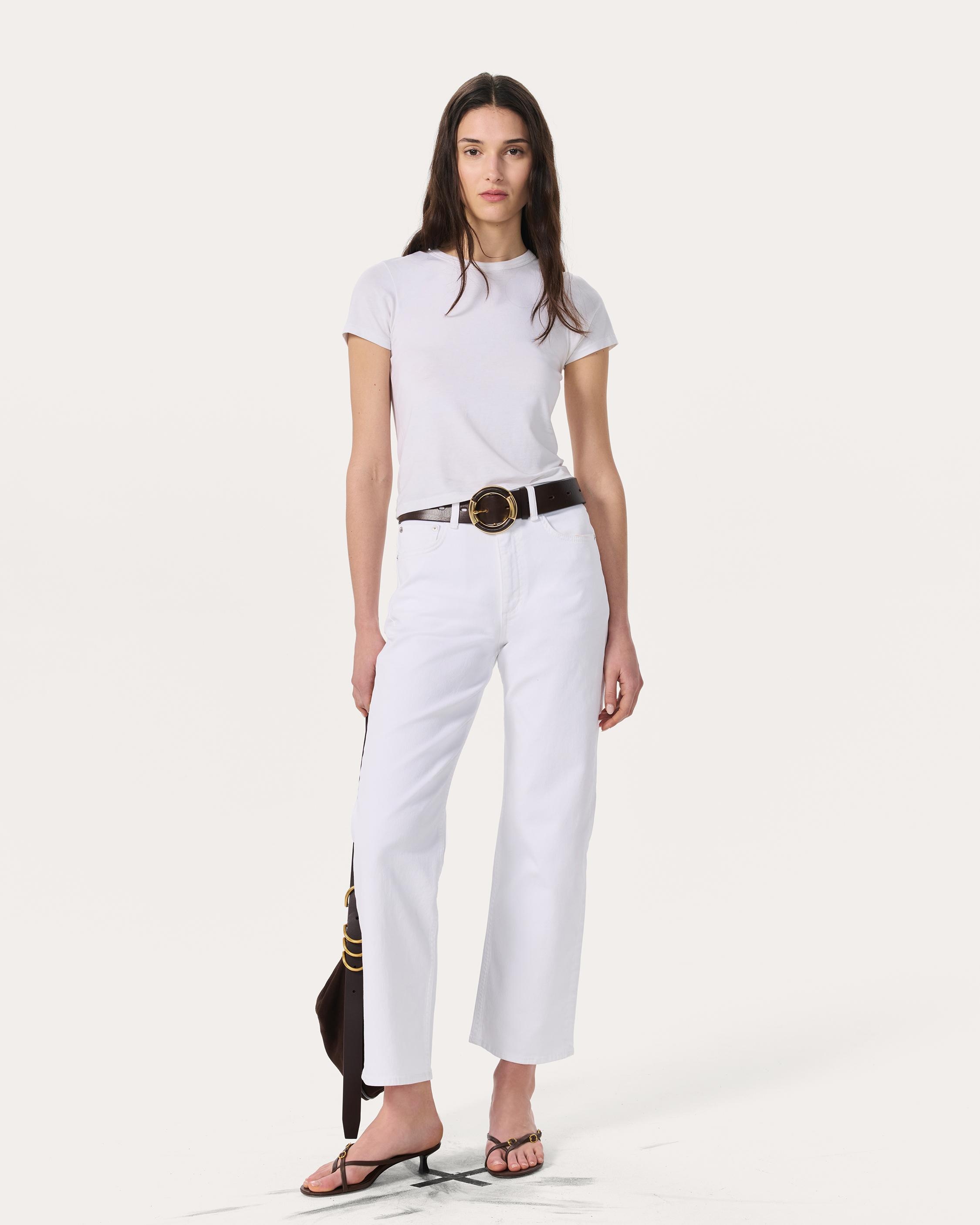 Shea Relaxed Straight Jeans
Lightweight Rigid in Optic White - 7