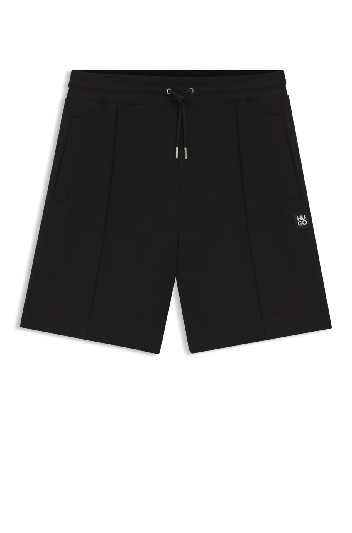 SHORTS WITH STACKED-LOGO TRIM - 1