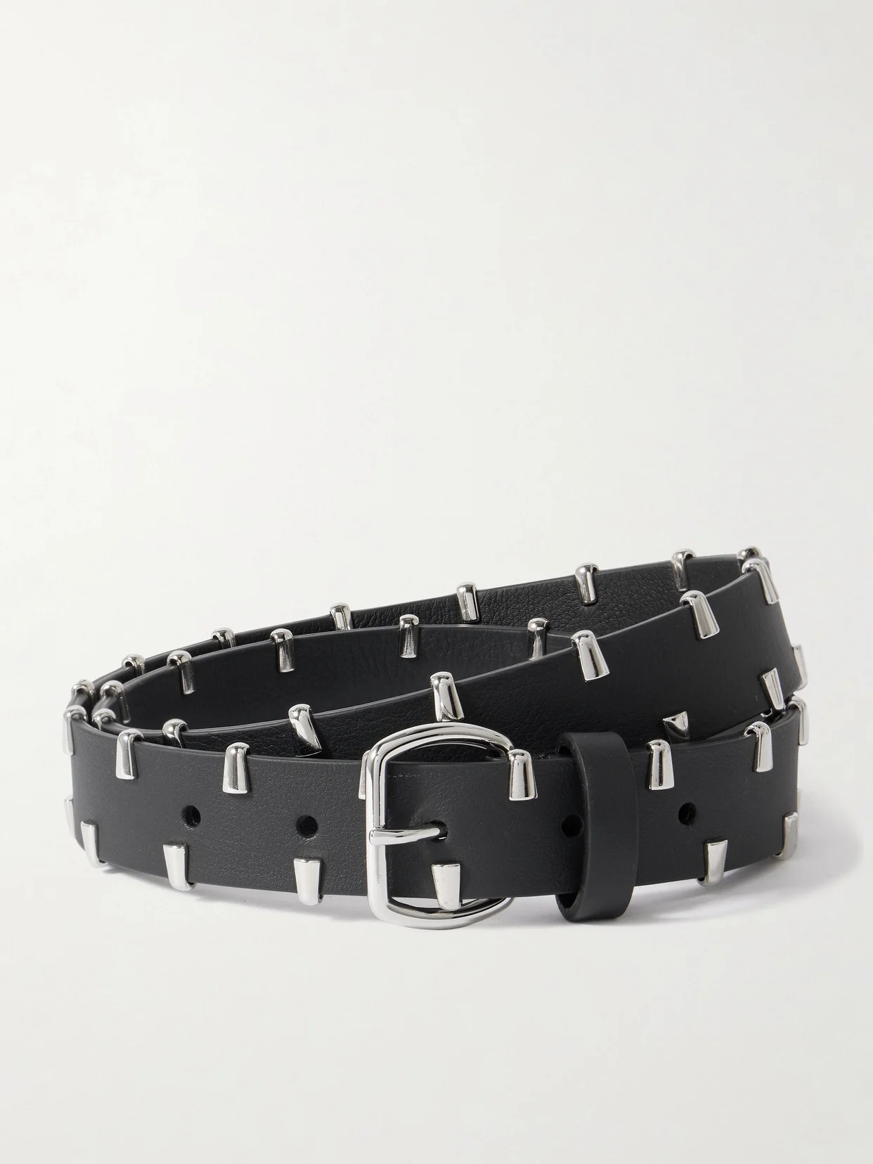 Studded Leather Belt - 1