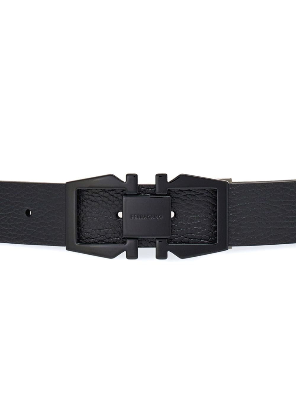 reversible Gancini leather belt - 2