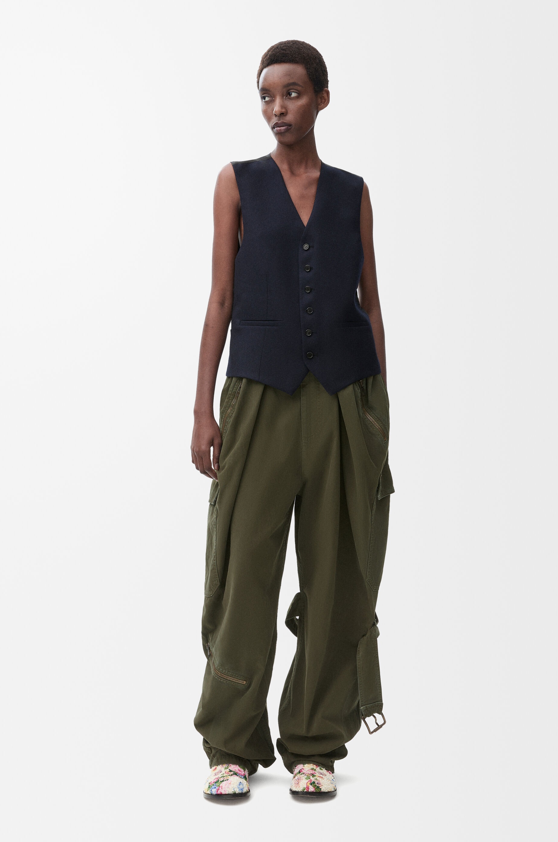 【関税&送料込】Loewe Balloon Trousers Loewe Balloon cargo trousers in cotton | REVERSIBLE