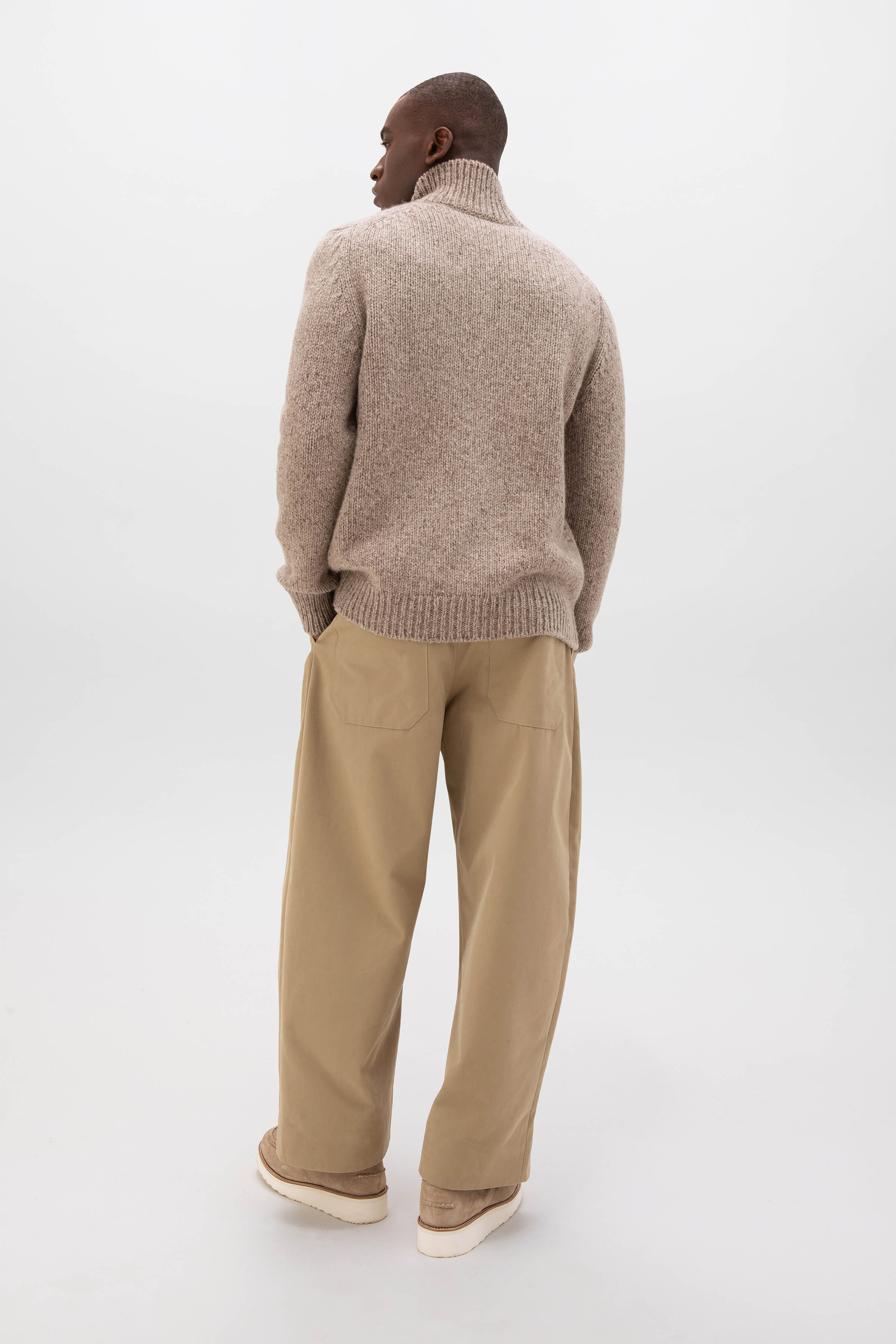 Donegal Cashmere Natural Cardigan - 4