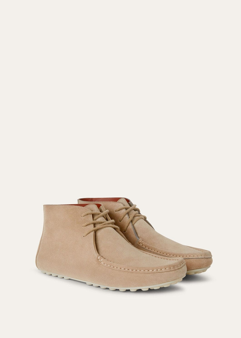 Dot Sole Lace Up Walk Boots 3