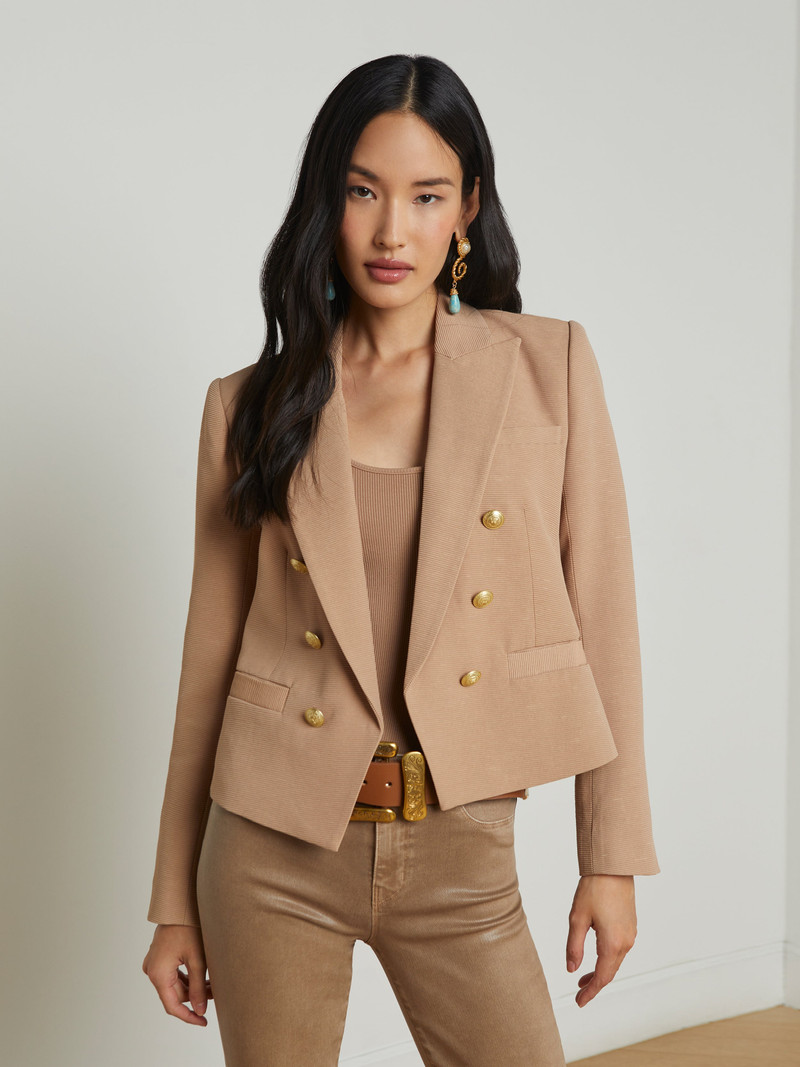 L'AGENCE Brooke Open-Front Blazer outlook