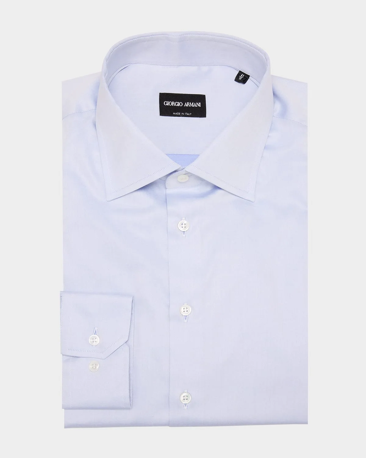 Men's Solid Cotton Dress Shirt - 1
