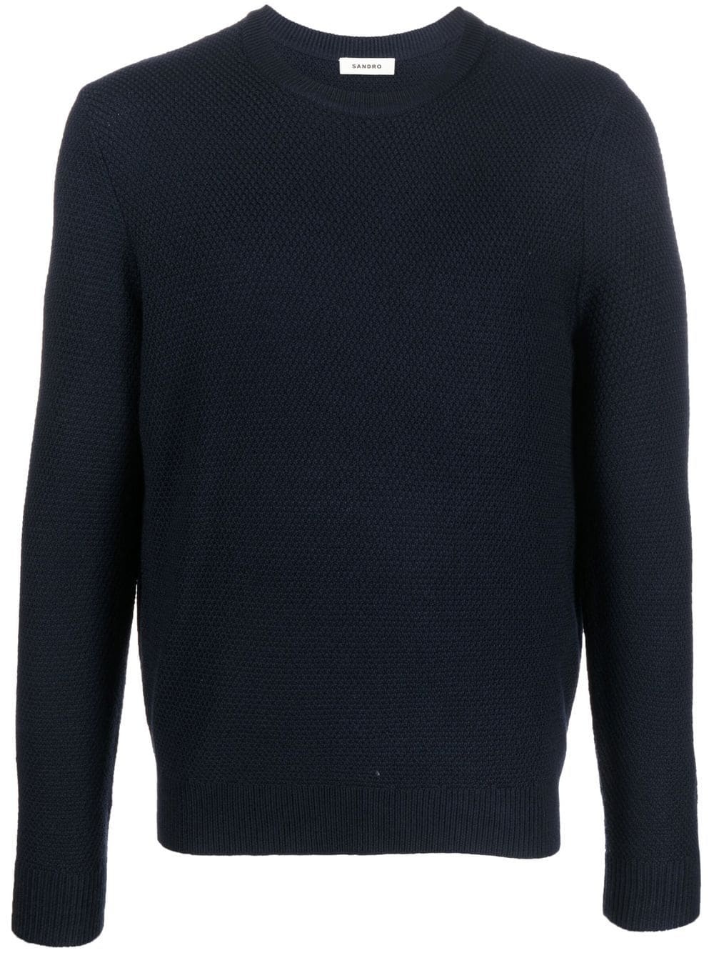 brioche-stitch wool-blend jumper - 1