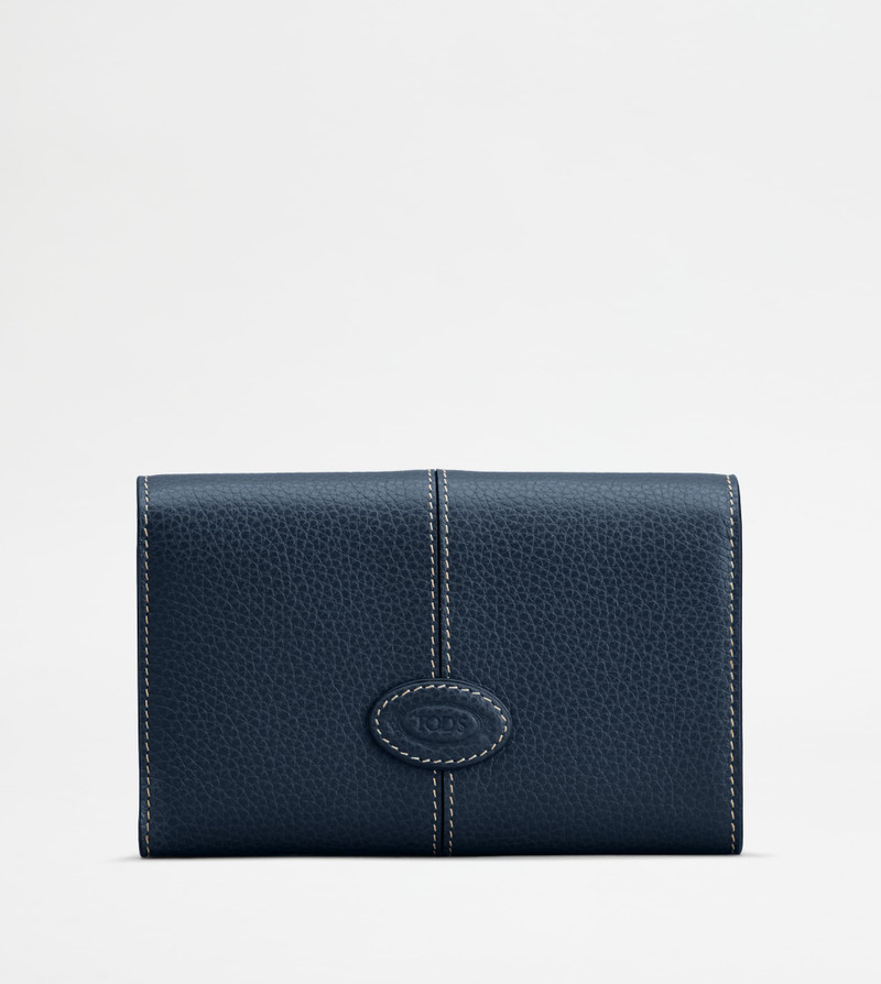WALLET IN LEATHER - BLUE 2