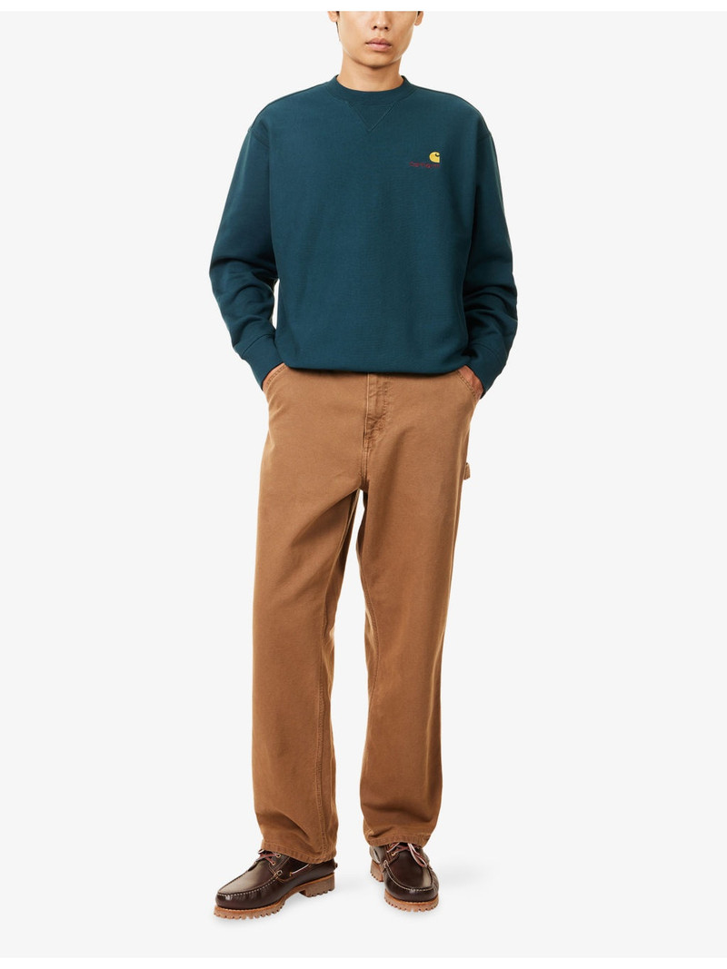 Carhartt American Script Logo-Embroidered Cotton Sweatshirt outlook