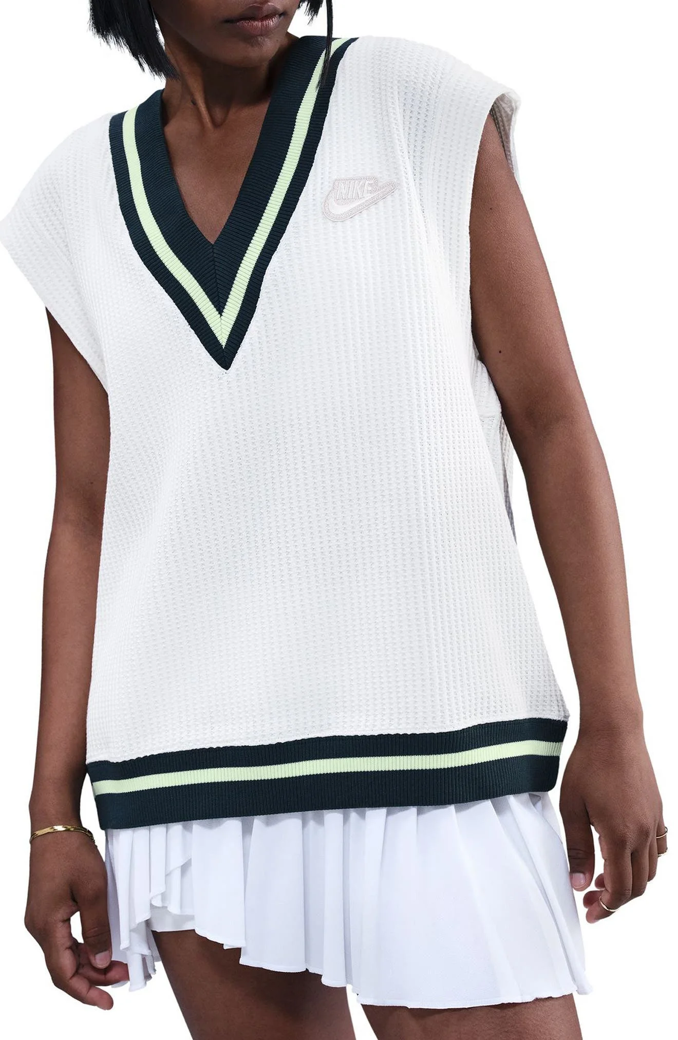 Nike Oversize Waffle Vest in Sail/Sail at Nordstrom - 1