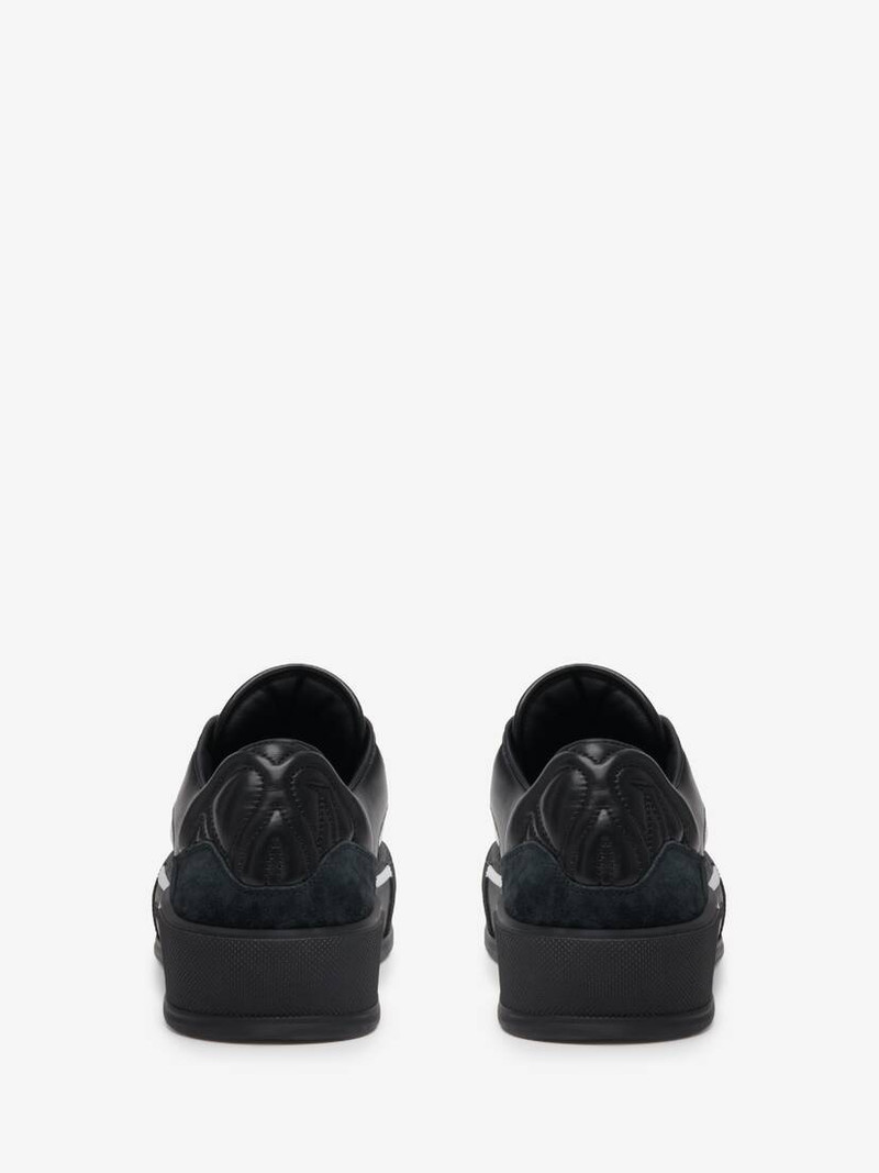 Alexander McQueen Men's Skate Deck Plimsoll in Black/white outlook