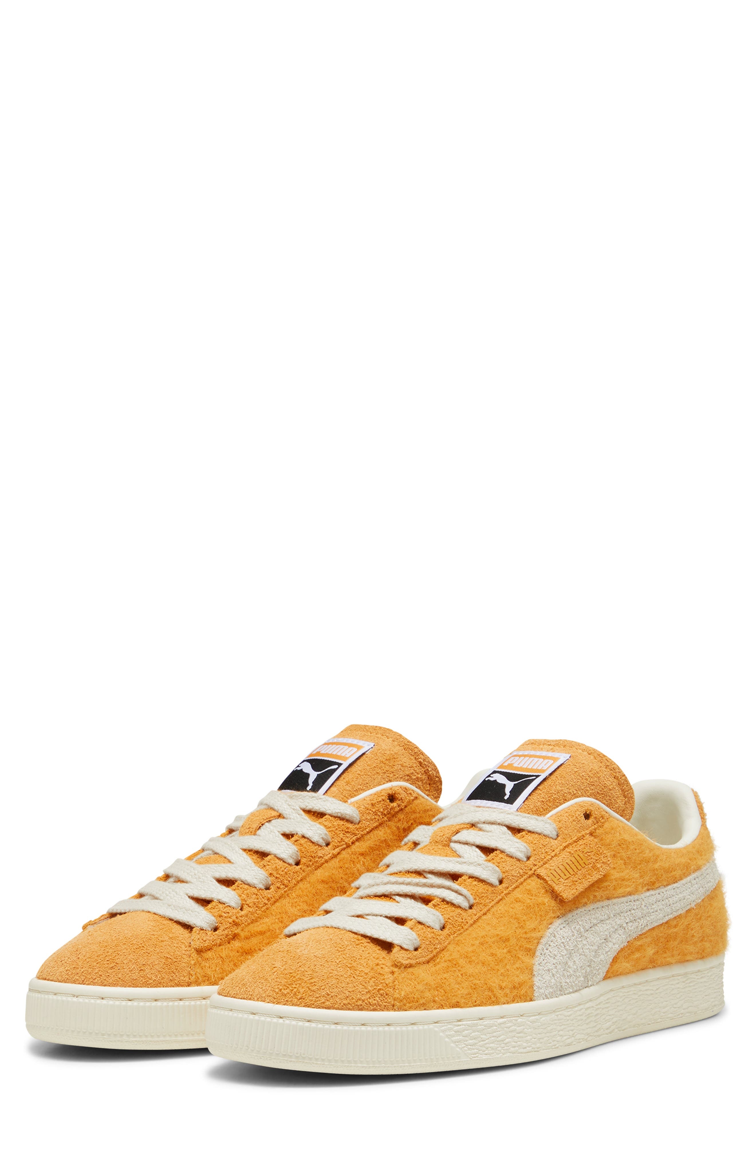 PUMA Suede Mohair Sneaker in Ginger Tea-Frosted Ivory at Nordstrom - 1