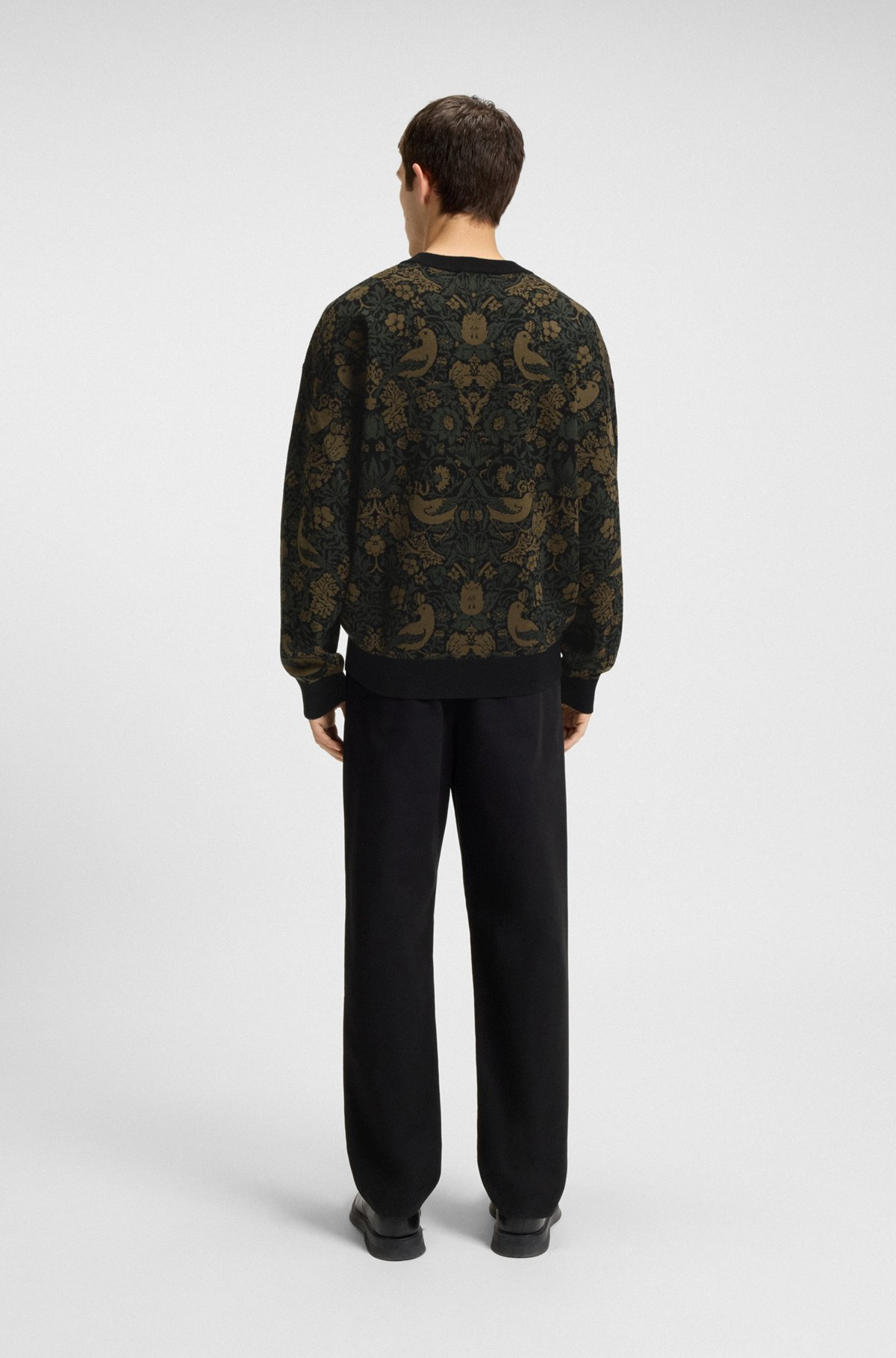 RELAXED-FIT SWEATER WITH TAPESTRY JACQUARD - 5