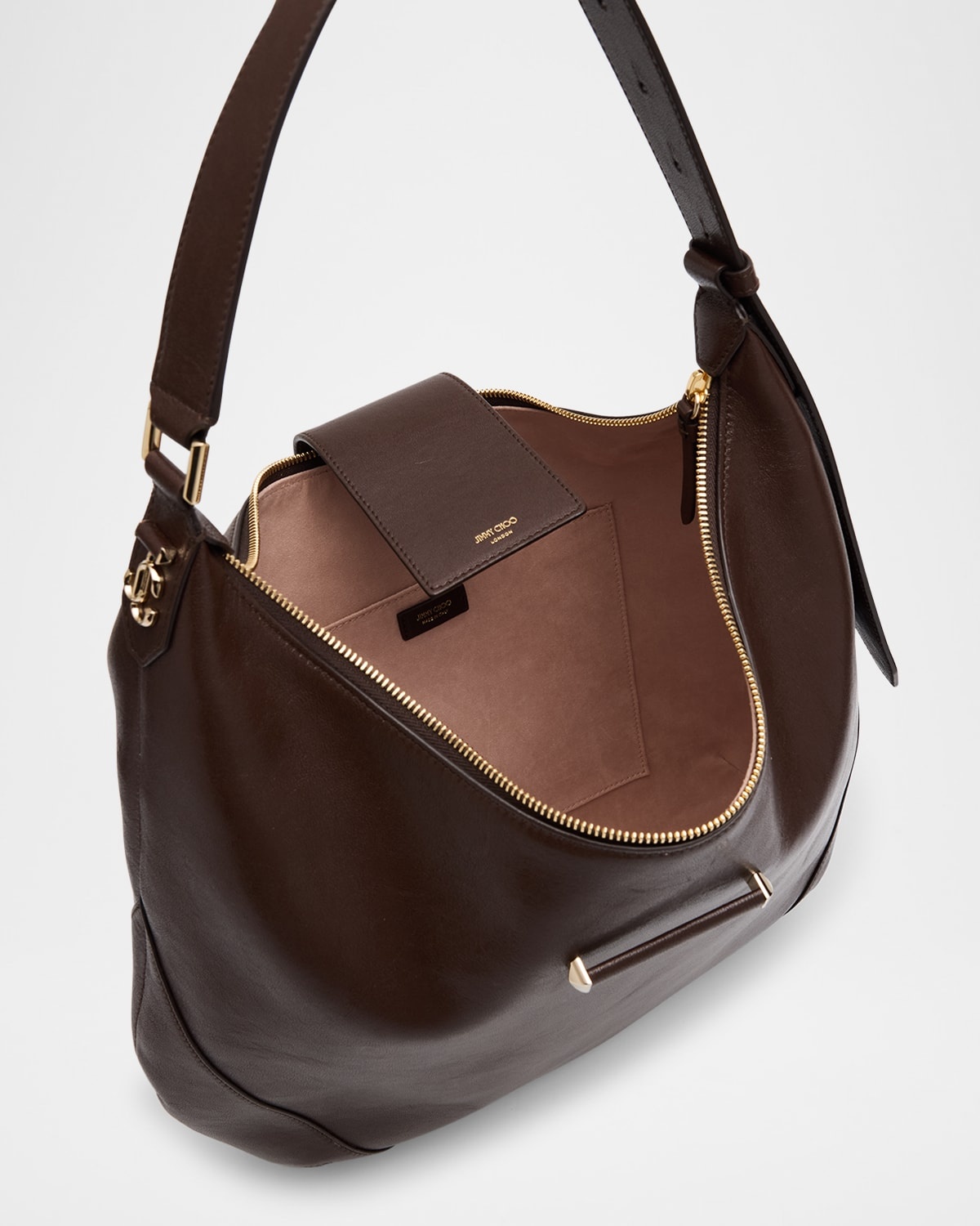 Bar Medium Leather Hobo Bag - 3