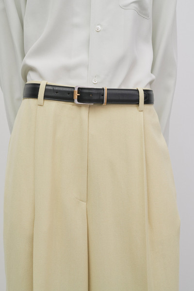The Row Small Metallic Loop Belt in Leather outlook