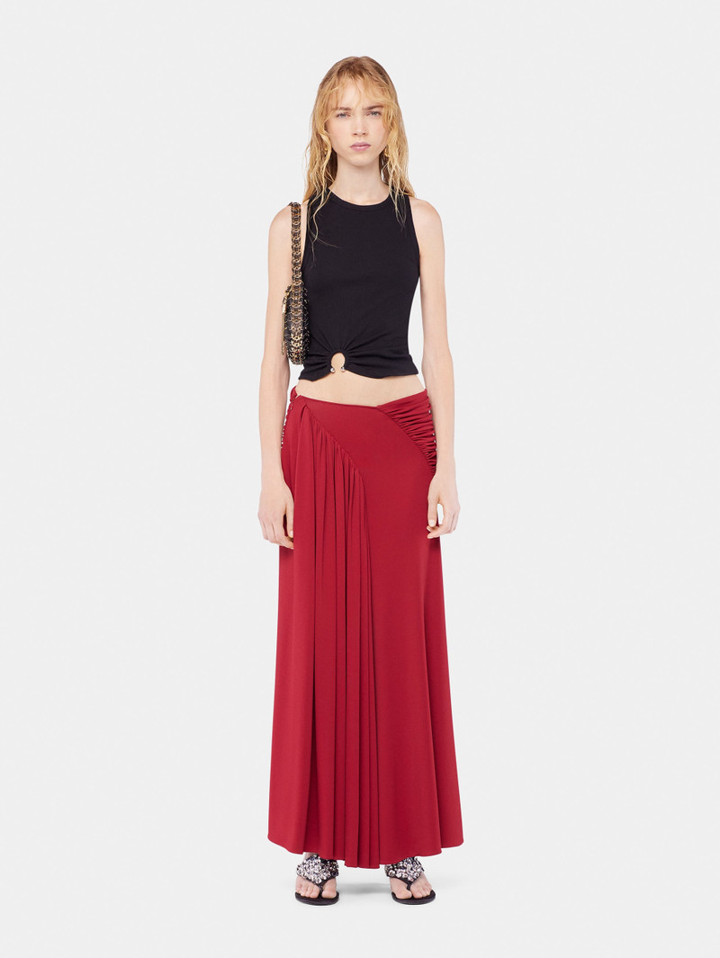 rabanne LONG SKIRT WITH RUCHED DETAILS outlook