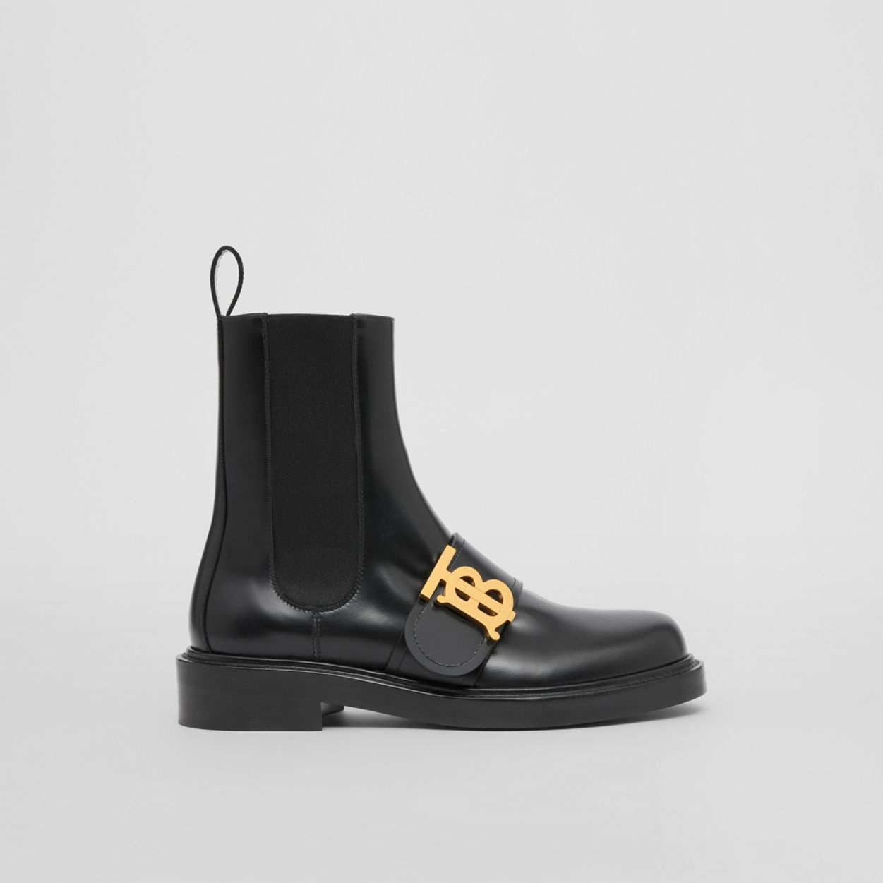 Monogram Motif Leather Chelsea Boots - 1