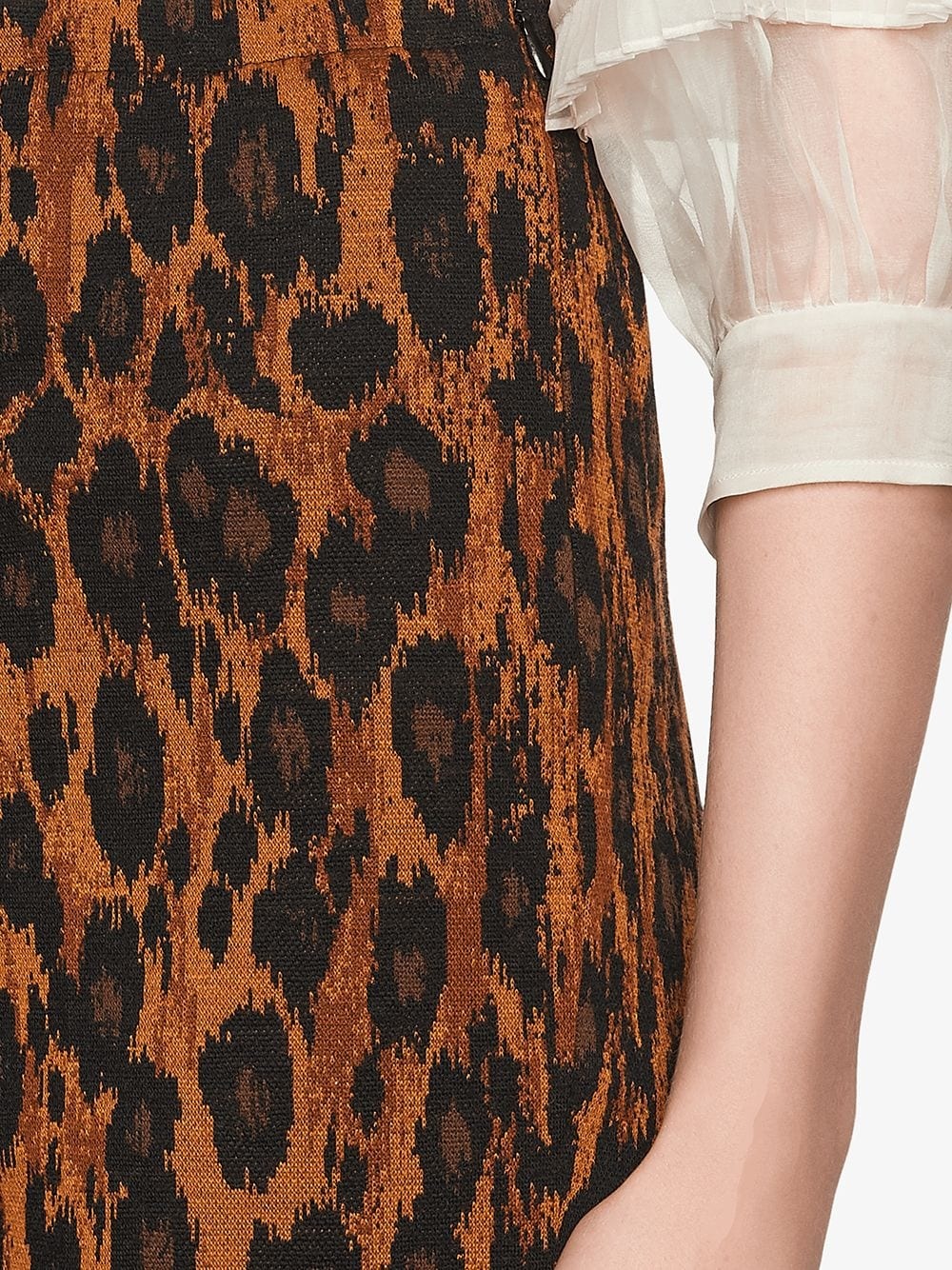 flared leopard trousers - 5