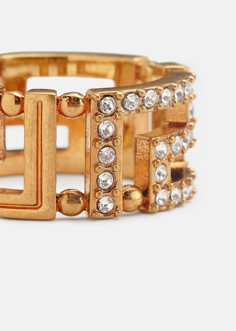 VERSACE Greca Crystal Ring outlook