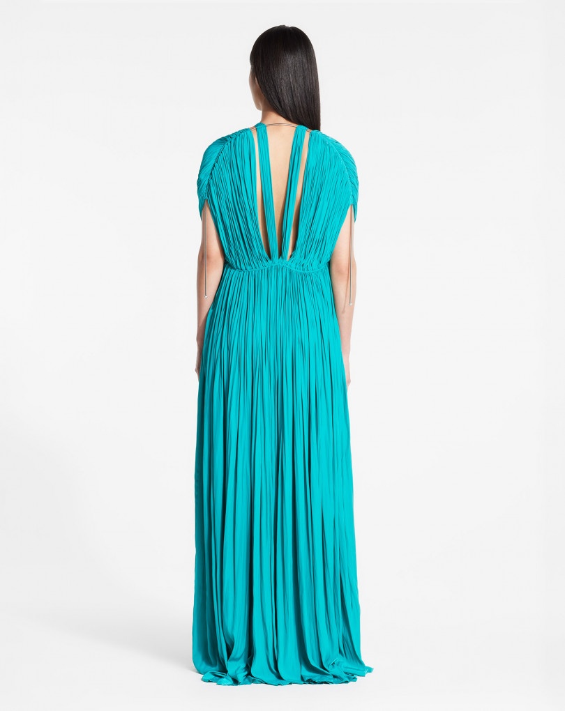 LONG PLEATED DRESS - 2