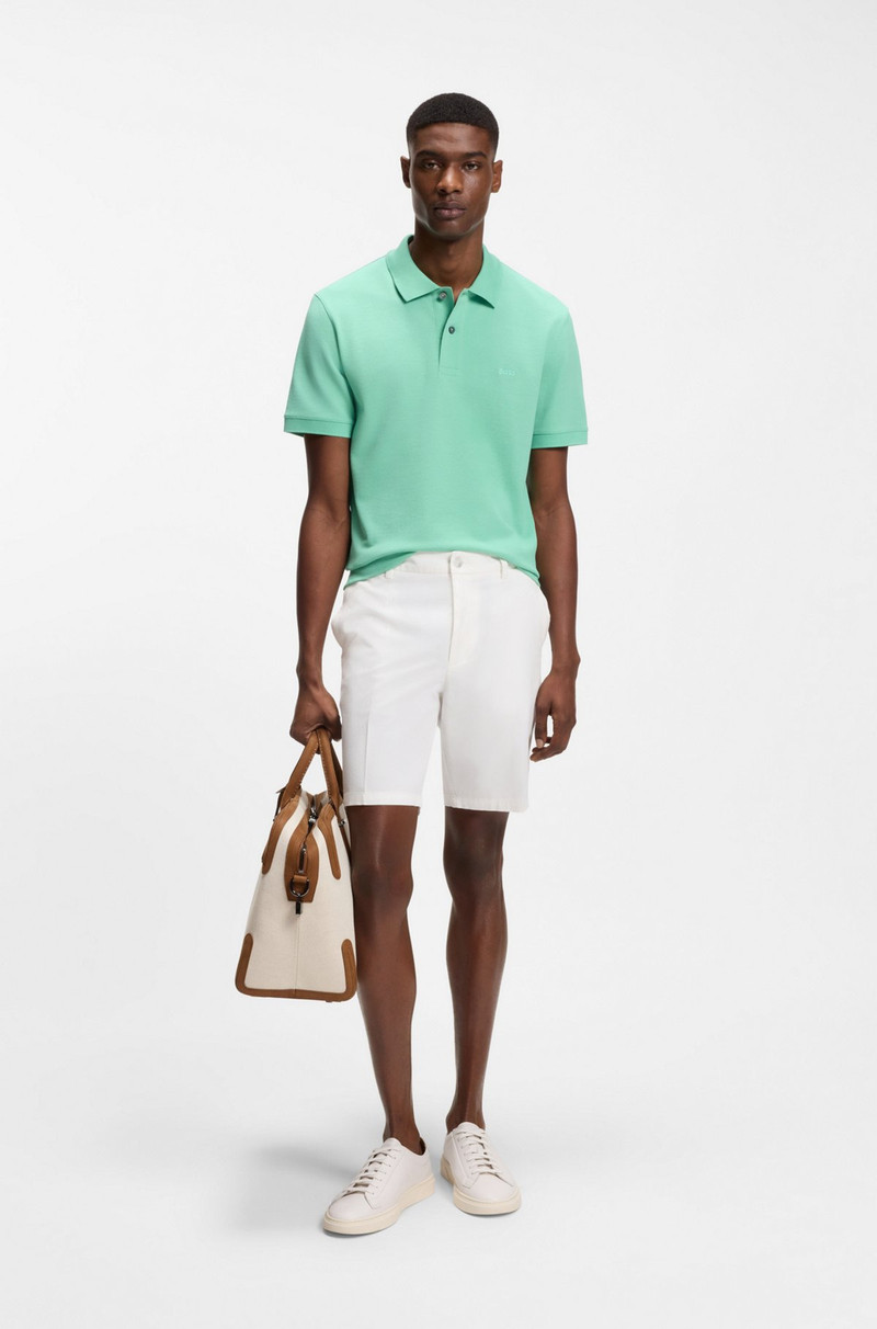 BOSS MODERN-FIT SHORTS IN STRETCH-COTTON TWILL outlook