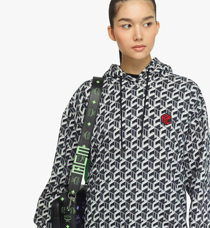 MCM Tech MCM Shoulder Strap in Embossed Leather outlook