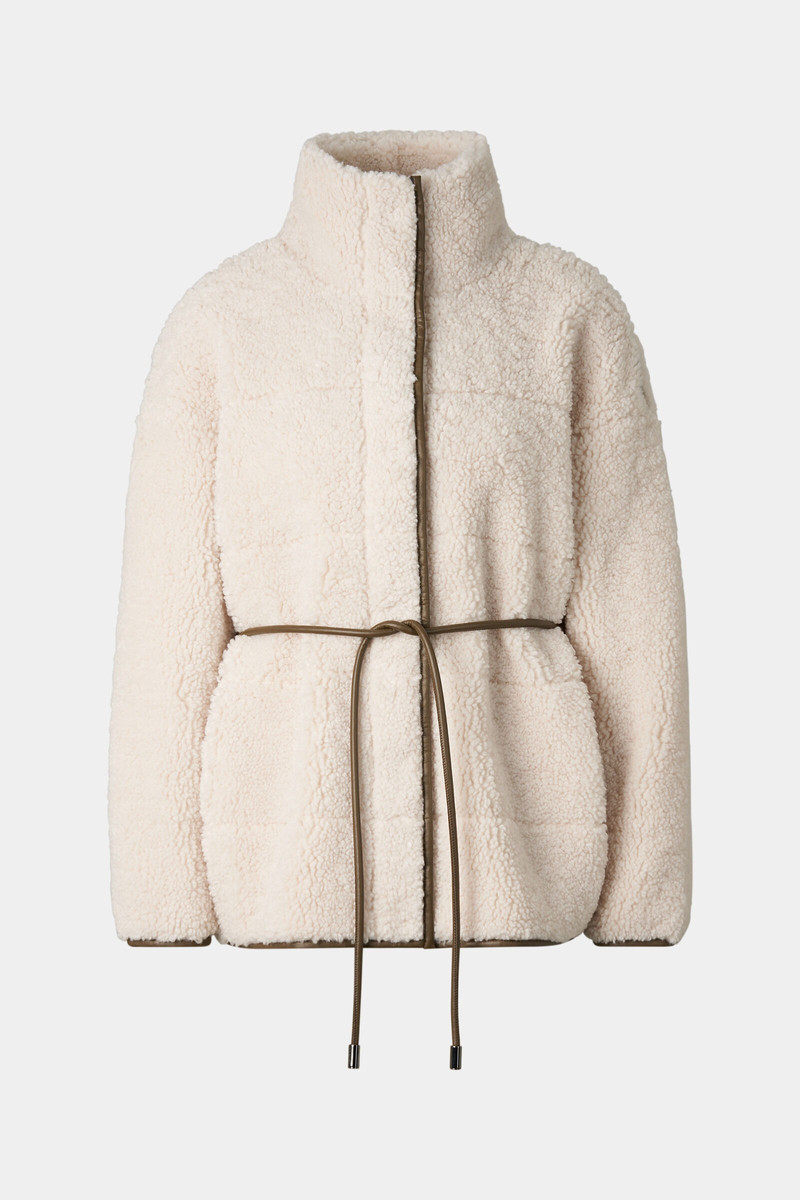 Kimberly teddy jacket in Cream 1