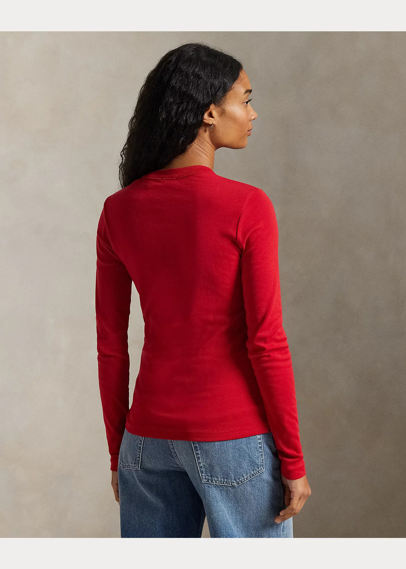 Slim Fit Cotton Long-Sleeve Tee 4