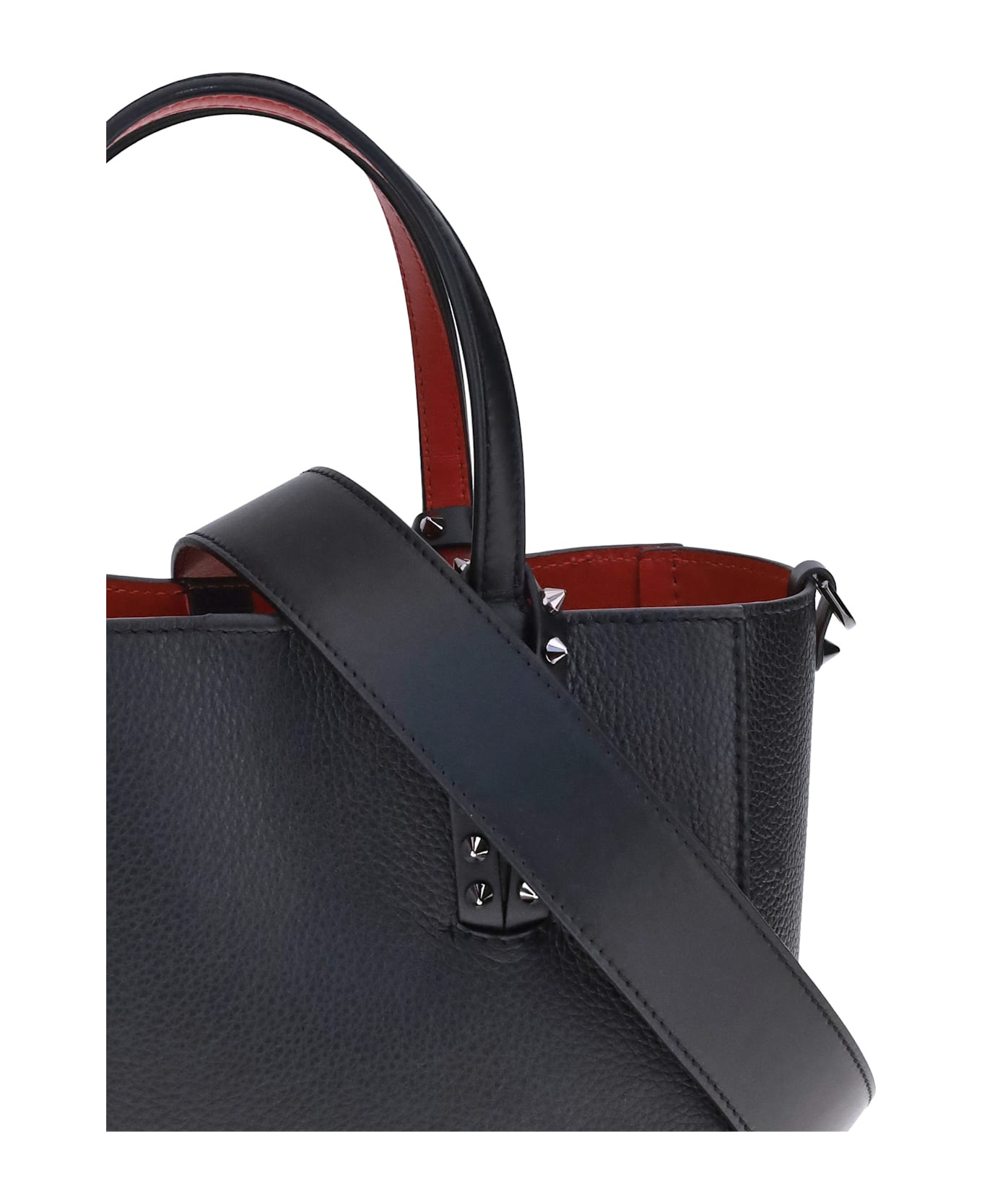 Studded Leather Tote Bag - 4