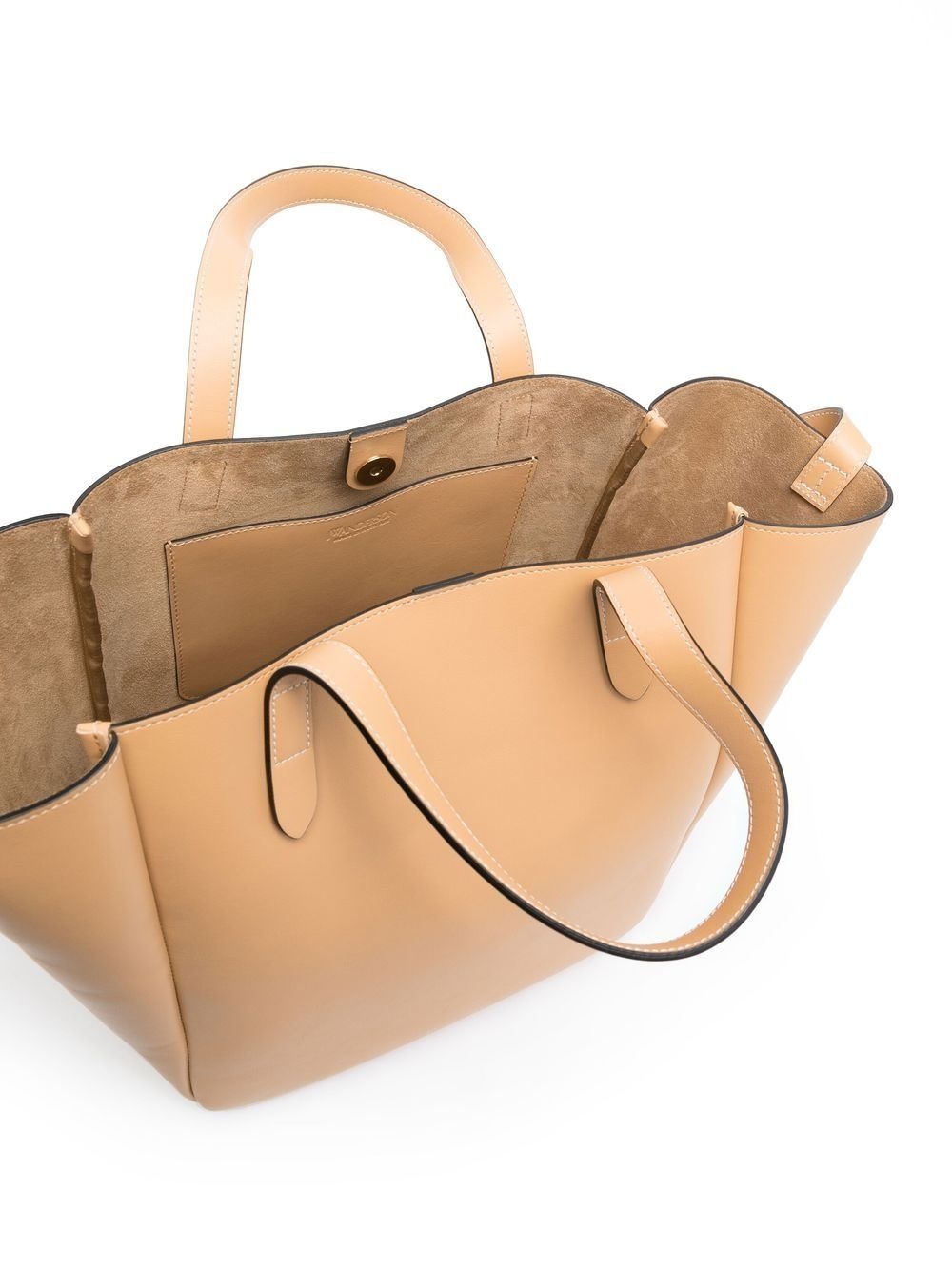 chain-detail leather tote - 6