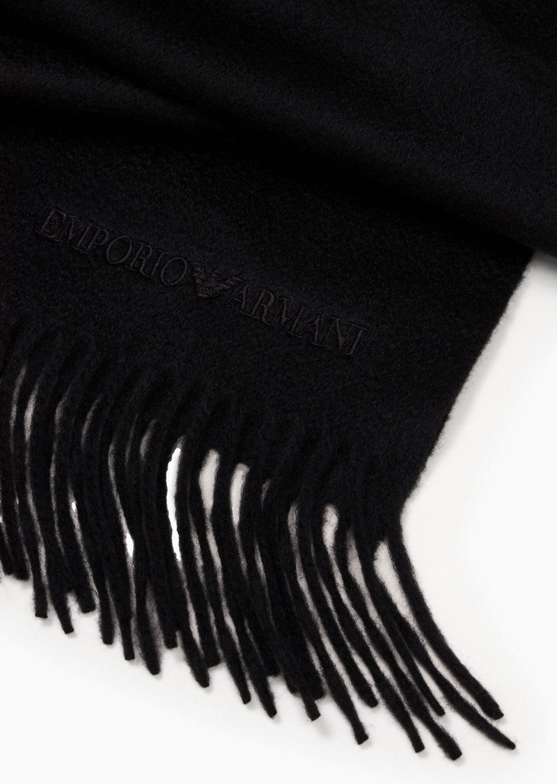 EMPORIO ARMANI Casentino cashmere scarf outlook