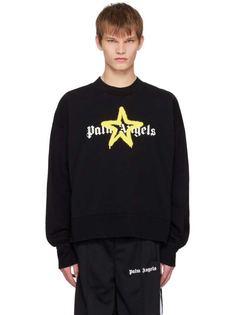 Black Printed Sweatshirt - 1