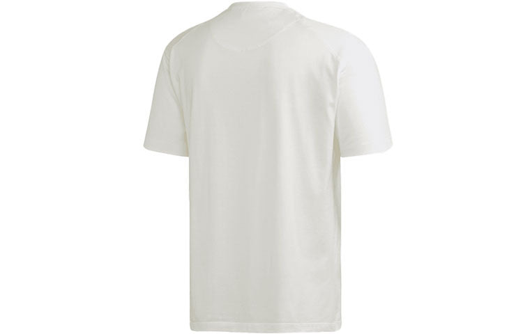 Men's Y-3 SS21 Casual Logo Short Sleeve White T-Shirt FN3359 - 2