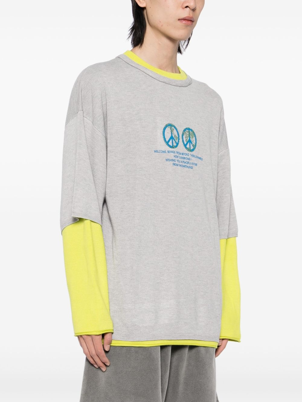 double layer sweater - 3