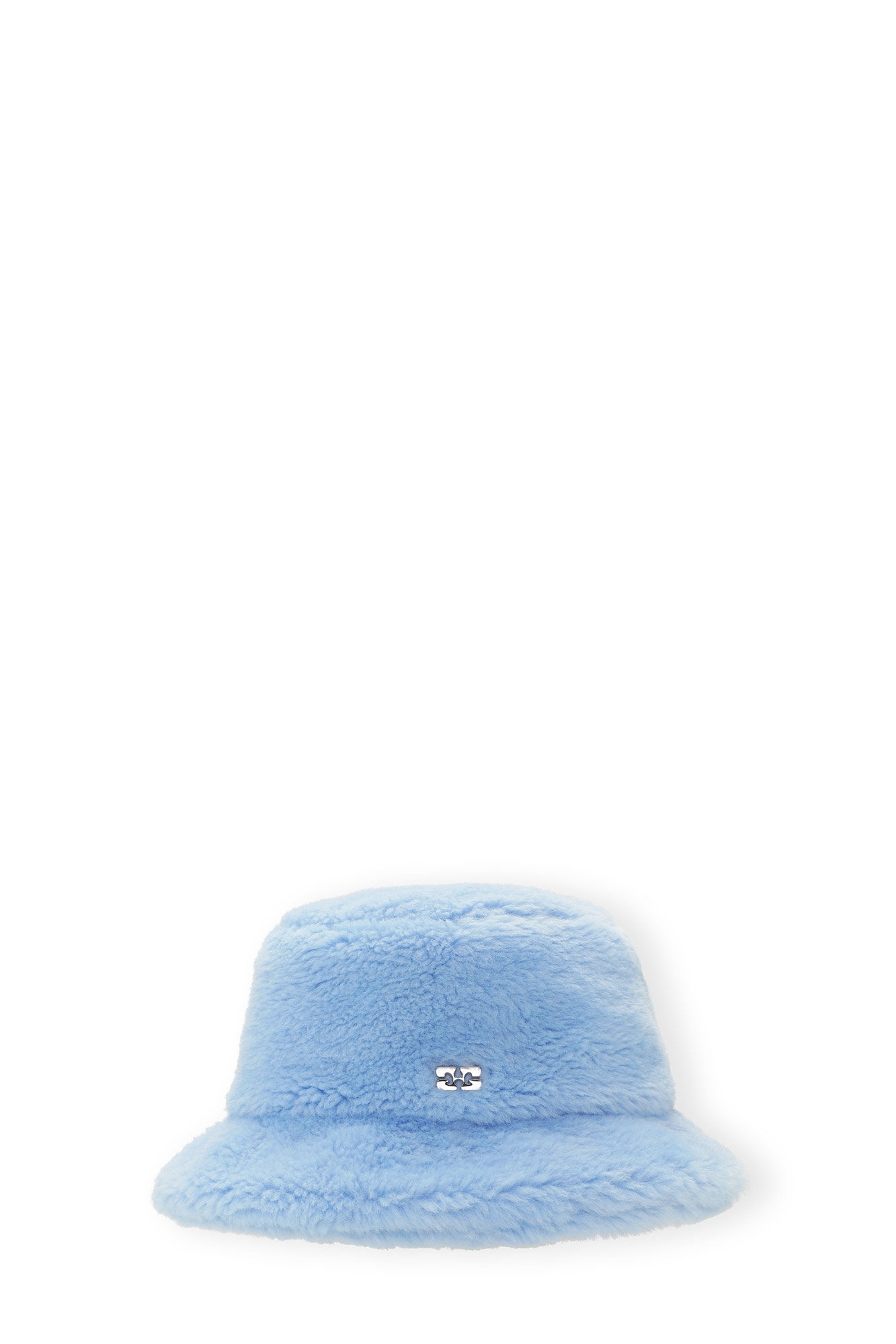 LIGHT BLUE FLUFFY TECH BUCKET HAT - 1