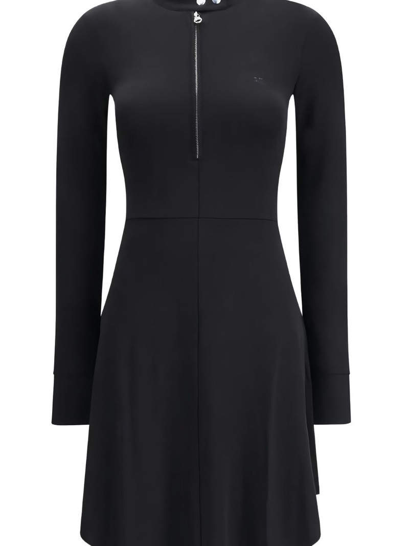 courrèges zip-fastening mini dress outlook