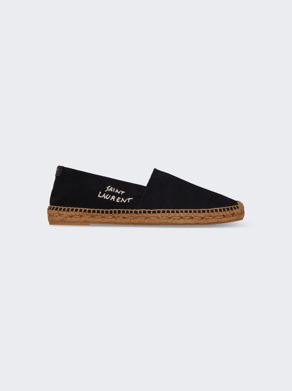 Embroidered Canvas Espadrilles Black - 1