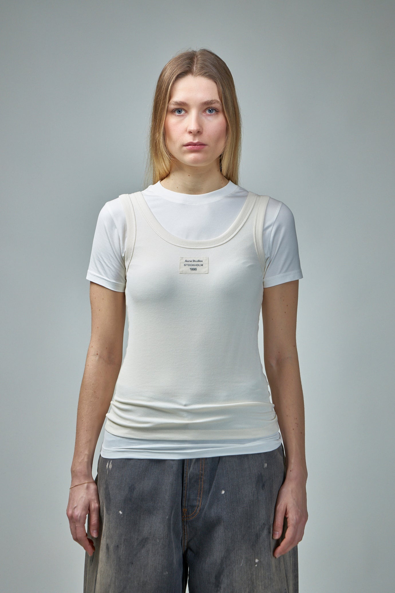 Acne Studios Layered Print T-Shirt | labelsfashion | REVERSIBLE Acne Studios Layered Print T-Shirt | labelsfashion | REVERSIBLE