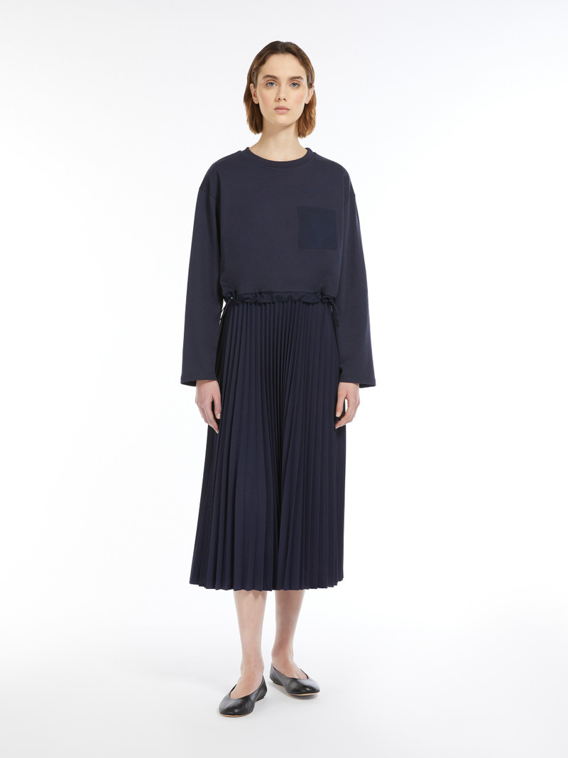 WEEKEND Max Mara SCATOLA Pleated crepe jersey dress outlook