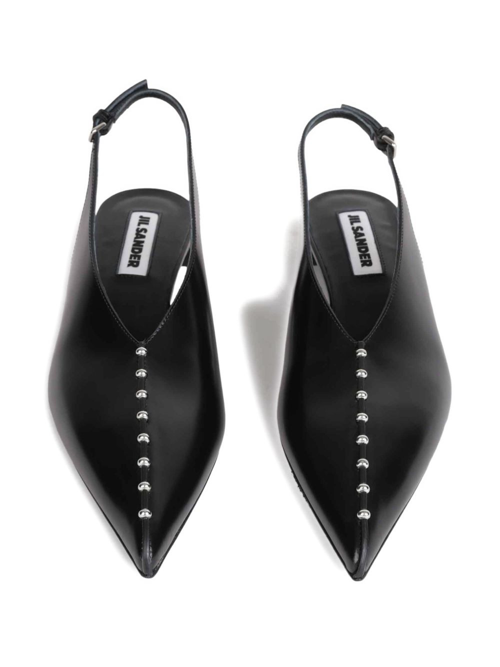 studded slingback pumps - 3