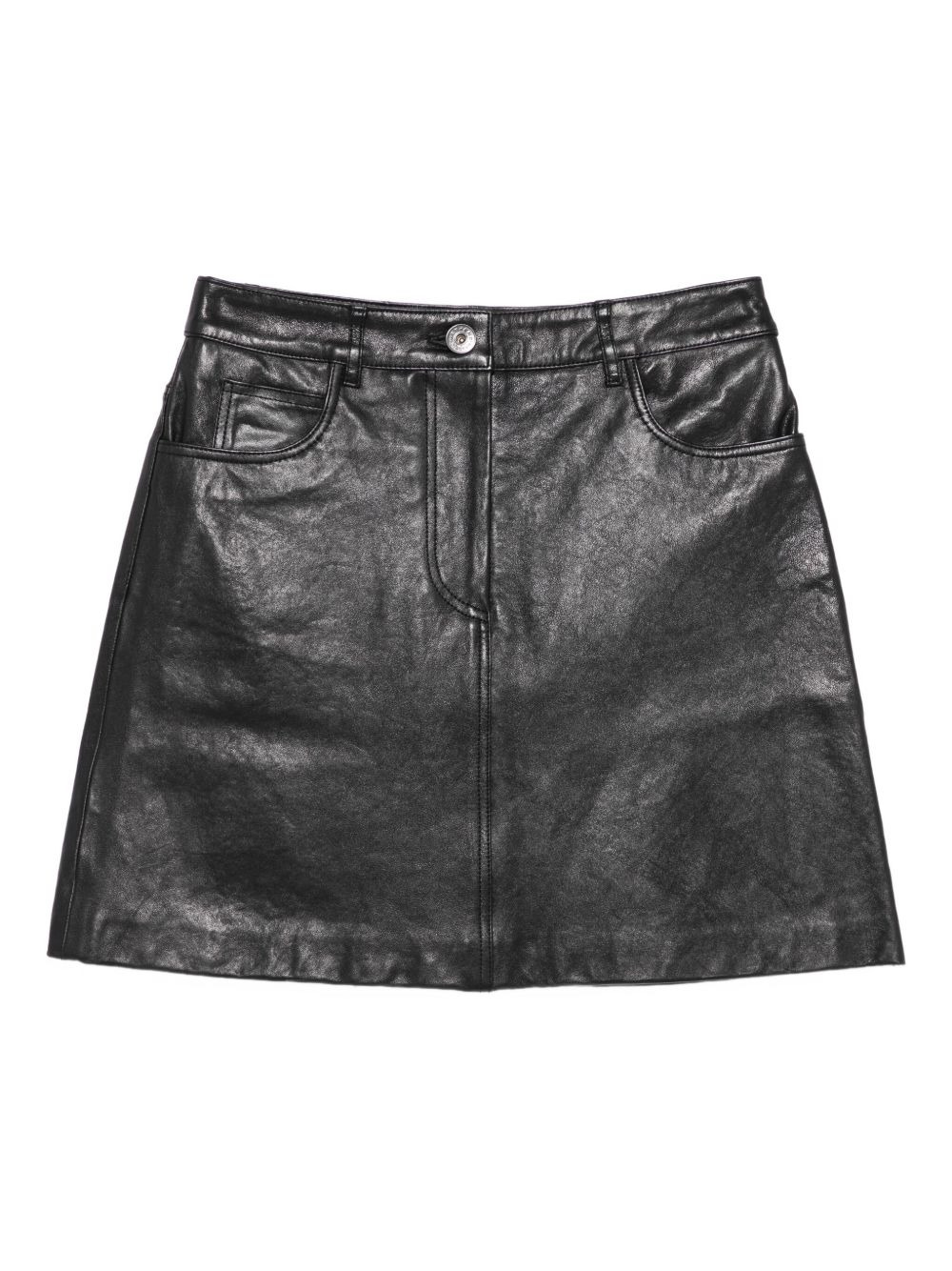 leather pocket mini skirt - 1