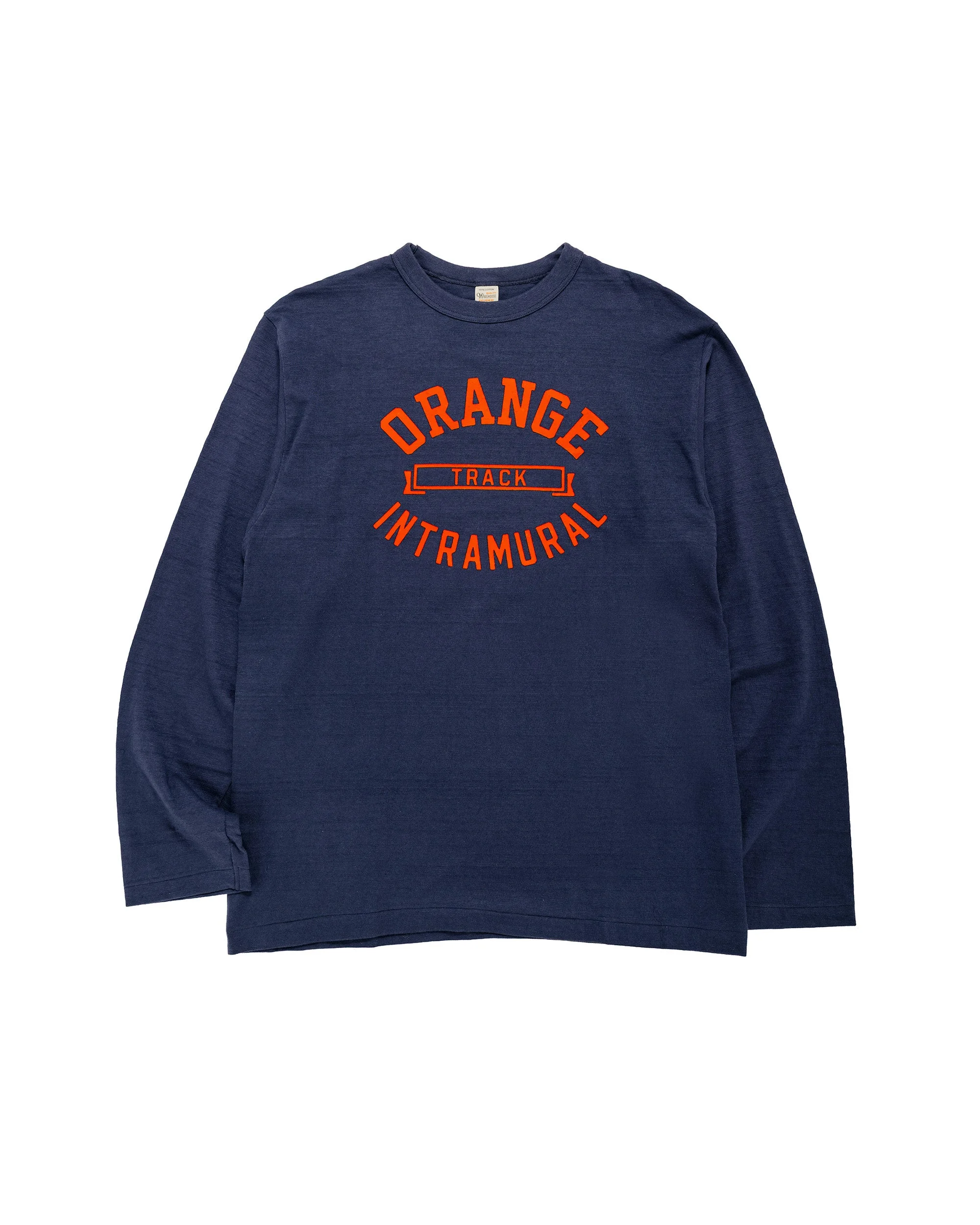 Lot. 5906 Long Sleeve Crew Neck T-Shirt Orange Navy - 1