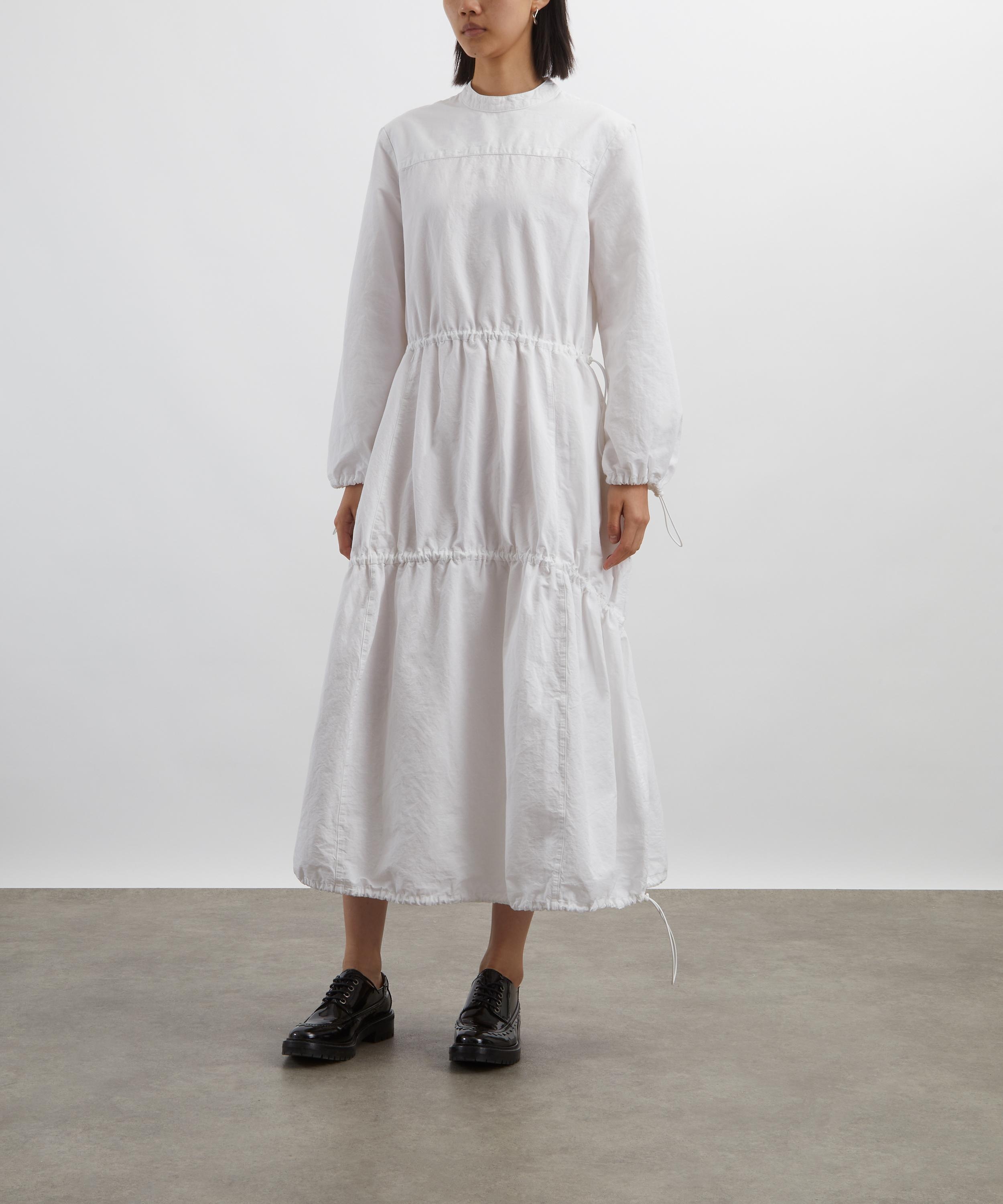 Carter White Cotton-Linen Maxi Dress - 3